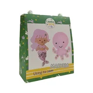 Prace ręczne dla dzieci - Zestaw do szycia syrenka i ośmiornica w różowych kolorach - miniaturka - grafika 1