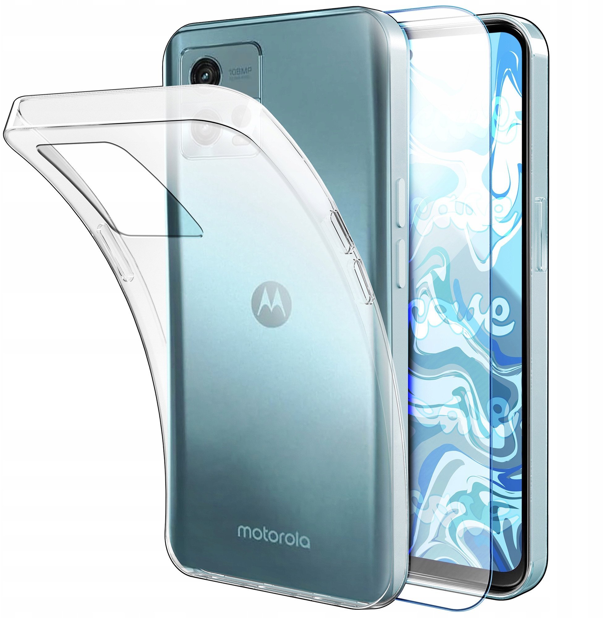 ETUI DO MOTOROLA MOTO G72 OBUDOWA CASE SILIKON SLIM POKROWIEC COVER SZKŁO