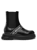 Botki damskie - LOVE MOSCHINO Sztyblety JA24104G1LIA0000 Czarny - miniaturka - grafika 1