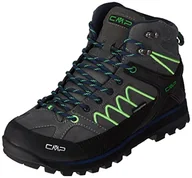 Buty trekkingowe męskie - CMP Męskie buty trekkingowe Moon MID, Grey Verde Fluo, 43 EU - miniaturka - grafika 1