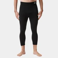 Spodnie narciarskie - Spodnie Termoaktywne Helly Hansen H1 Pro Lifa Merino 3/4 Pant czarne - M - miniaturka - grafika 1