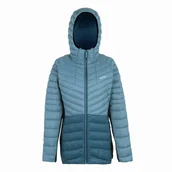 Kurtki i kamizelki sportowe damskie - Kurtka damska Regatta Women’s Hooded Leedre Hybrid Rozmiar: S / Kolor: jasnoniebieski - miniaturka - grafika 1