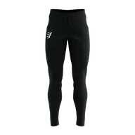Spodnie sportowe damskie - COMPRESSPORT Spodnie biegowe SEAMLESS PANTS black melange - miniaturka - grafika 1