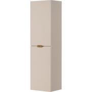 Szafki łazienkowe - Słupek łazienkowy wiszący piaskowy złoty uchwyt 143,5x40 cm Magnolia Gante - miniaturka - grafika 1