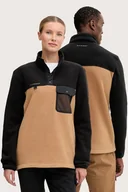 Bluzy damskie - Mammut bluza sportowa Moonstone Hybrid kolor brązowy gładka 1014.06120 - miniaturka - grafika 1