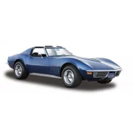 Kolekcjonerskie modele pojazdów - Model kompozytowy Chevrolet Corvette 1970 1/24 niebieski Maisto - miniaturka - grafika 1