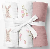 Pieluchy - PIELUCHY MUŚLINOWE GRUBE KRESZOWANE PIELUSZKI 100% BAWEŁNA PRODUKT POLSKI - miniaturka - grafika 1