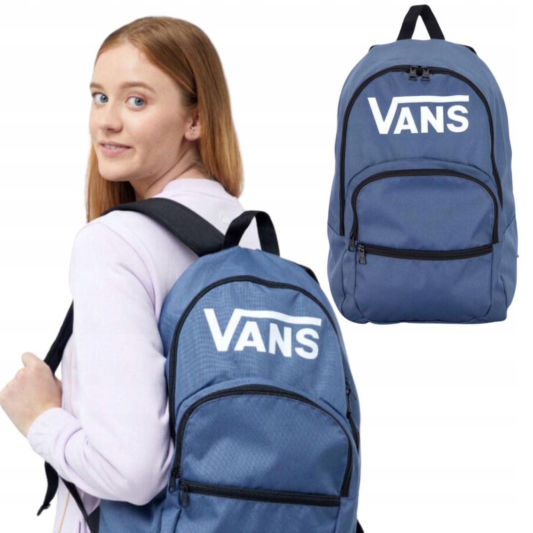Duży Plecak Szkolny Vans Vendor Ranged Backpack niebieski młodzieżowy