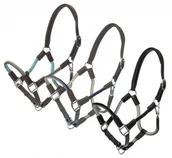 Kantary dla koni - Kavalkade Kantar skórzany ze wstawkami sznurkowymi + uwiąz CAVO - miniaturka - grafika 1