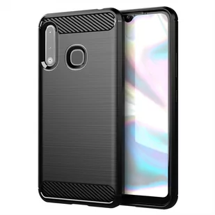 Pokrowiec Etui Do Samsung Galaxy A70e w BRUSHED CZARNY Pokrowiec Ochronny Obudowa Case Cover Cadorabo - Etui i futerały do telefonów - miniaturka - grafika 1