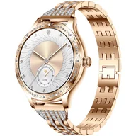 Smartwatch - Veltori VT350-1 Bransoleta Różowe Złoto - miniaturka - grafika 1