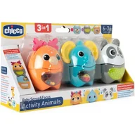 Zabawki interaktywne dla dzieci - Zabawka edukacyjna CHICCO Baby Sense & Focus Zwierzaki Aktywizaki 00012154000000 - miniaturka - grafika 1