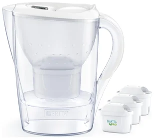 Brita Marella + 3 filtry MAXTRA PRO Pure Performance biały - Dzbanki filtrujące - miniaturka - grafika 1
