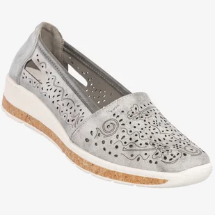 Półbuty Damskie Buty Ekoskóra Z Wzorkami Jezzi Srebrne RMR1840-4 38 Srebrny - Półbuty damskie Półbuty Damskie Buty Ekoskóra Z Wzorkami Jezzi Srebrne RMR1840-4 38 Srebrny - Półbuty damskie - miniaturka - grafika 1