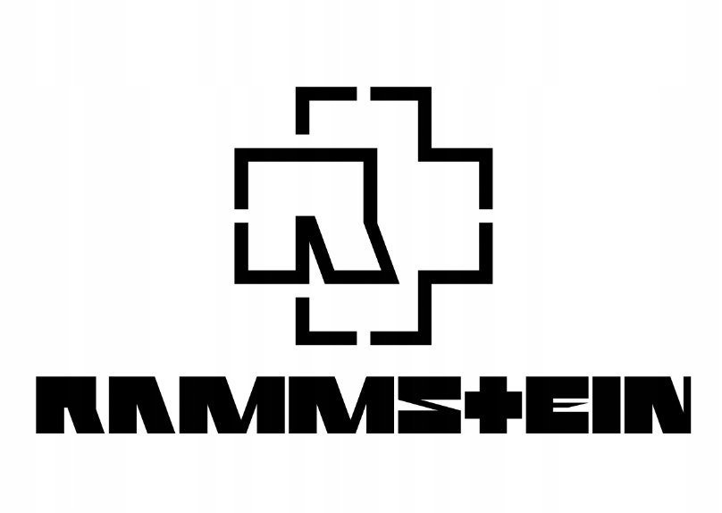 Naklejka Uv Wypukła Ozdobna DTF UV Aplikacja Logo Rammstein 2