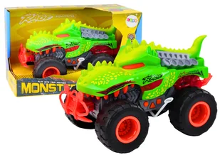 Auto Terenowe Dinozaur T-Rex Światła Dźwięki Napęd Zielony - Samochody i pojazdy dla dzieci - miniaturka - grafika 1