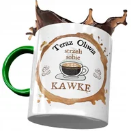 Kubki - Kubek Zielony Dla Oliwii Koleżanki Przyjaciółki z Nadrukiem ze Zdjęciem+ Opakowanie na prezent (wzór 01) - miniaturka - grafika 1