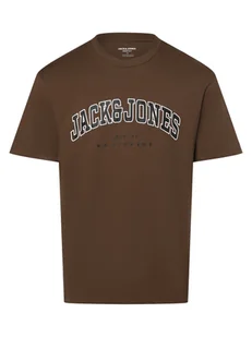 Jack & Jones Koszulka męska - JJECaleb Mężczyźni Bawełna zielony nadruk, S - Koszulki męskie - miniaturka - grafika 1