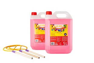 ZESTAW 2x PŁYN DO BANIEK 5L + 3x KIJEK JUNIOR / MB SERVICE - Bańki mydlane - miniaturka - grafika 1