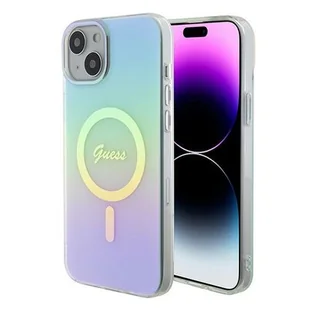 Guess GUHMP15MHITSQ iPhone 15 Plus 6.7" turkusowy/turquoise hardcase IML Iridescent MagSafe - Etui i futerały do telefonów Guess GUHMP15MHITSQ iPhone 15 Plus 6.7" turkusowy/turquoise hardcase IML Iridescent MagSafe - Etui i futerały do telefonów - miniaturka - grafika 1