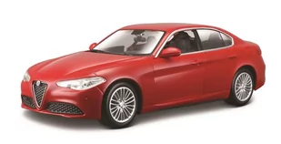 Bburago Alfa Romeo Giulia 1:24 czerwony - Samochody i pojazdy dla dzieci - miniaturka - grafika 3
