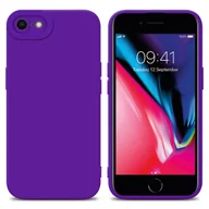 Etui i futerały do telefonów - Pokrowiec Etui Do Apple iPhone 7 / 7S / 8 / SE 2020 w FLUID CIEMNY FIOLET TPU Silikonowe Obudowa Ochronny Case Cover Cadorabo - miniaturka - grafika 1