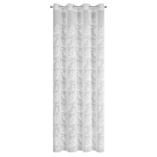 Zasłona Suzi 140 x 250 cm biała na przelotkach - Zasłony - miniaturka - grafika 1