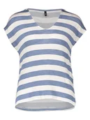 Koszulki i topy damskie - ONLY Koszulka w kolorze błękitno-białym - miniaturka - grafika 1