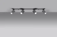 Lampy sufitowe - Sollux Lighting Plafon MERIDA 4L szary - miniaturka - grafika 1