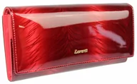 Portfele - Portfel Damski Skórzany LORENTI Długi MAX Klamra Wewnątrz Skóra Naturalna Lakierowana 72401-RSBF RFID 0607 Wzór 2 - miniaturka - grafika 1