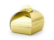 Gadżety dla niej i dla niego - PartyDeco Pudełeczka dla gości "Premium Box", złoty, 10 szt PUDP23-019M - miniaturka - grafika 1