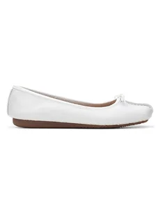 Clarks Baleriny w kolorze białym - Baleriny - miniaturka - grafika 1