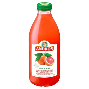 Andros - Sok z czerwonego grapefruita wyciskany - Soki i napoje niegazowane - miniaturka - grafika 1