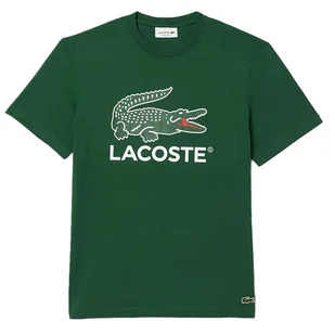 Koszulka Lacoste TH1285-132 - zielona - Koszulki sportowe męskie - miniaturka - grafika 1