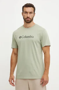 Columbia t-shirt CSC Basic Logo męski kolor zielony z nadrukiem 1680053 - Koszulki męskie - miniaturka - grafika 1