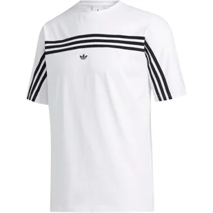 Adidas, Koszulka męska, 3STRIPE SS TEE FM1529, biały, rozmiar S - Odzież trekkingowa damska - miniaturka - grafika 1