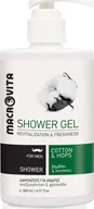 Żele pod prysznic dla mężczyzn - Macrovita MACROVITA naturalny żel pod prysznic dla mężczyzn z bawełną i chmielem 500ml - miniaturka - grafika 1