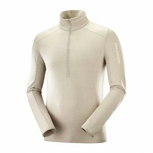 Bluza Salomon Outline HZ Plaza Taupe - Bluzy sportowe męskie - miniaturka - grafika 1