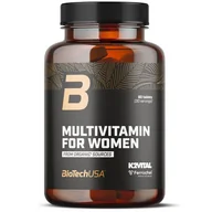 Witaminy i minerały dla sportowców - Kompleks witamin i minerałów BIOTECH Multiwitaminy z organicznych źródeł dla kobiet (60 tabletek) - miniaturka - grafika 1