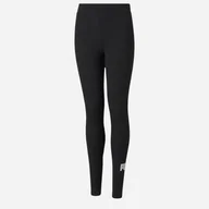 Spodnie i spodenki dla dziewczynek - Młodzieżowe legginsy sportowe dla dziewczynki Puma Ess Logo Leggings G 58703501 152 cm Czarne (4063697162310) - miniaturka - grafika 1