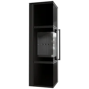 Piec wolnostojący koza Tora M 8 kW Ø 150, czarny termotec ,lacobel czarny - Piece wolnostojące - miniaturka - grafika 1