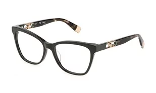 Furla Damskie okulary przeciwsłoneczne Vfu633, Shiny Full Green, 66, Shiny Full Green - Okulary przeciwsłoneczne - miniaturka - grafika 1