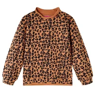 Moda i Uroda OUTLET - Bluza dziecięca w panterkę, jasny koniak, 104 - miniaturka - grafika 1