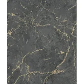 Tapety - Tapeta winylowa na flizelinie czarno złoty marmur - miniaturka - grafika 1
