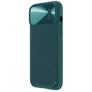 Nillkin CamShield Leather S Case etui iPhone 14 Pro Max pokrowiec z osłoną na aparat zielone - Etui i futerały do telefonów - miniaturka - grafika 3