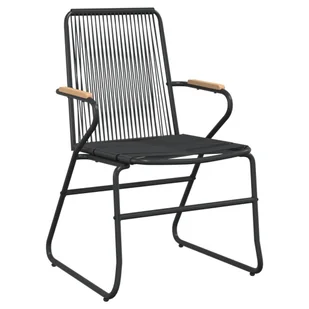 5-częściowy zestaw mebli ogrodowych, czarny, rattan PVC vidaXL - Meble ogrodowe - miniaturka - grafika 6