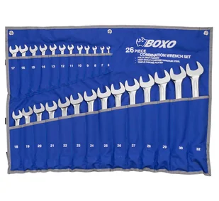 Klucze płasko-oczkowe BOXO 6-32mm 26szt - Klucze i nasadki - miniaturka - grafika 1