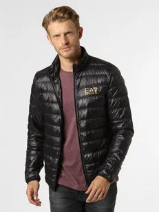 EA7 Emporio Armani Męska kurtka puchowa Mężczyźni Puch czarny jednolity, L - Kurtki męskie - miniaturka - grafika 1