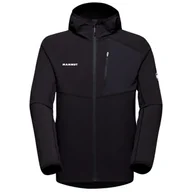Bluzy sportowe męskie - Męska bluza Mammut Madris Light ML Hooded Jacket Men Rozmiar: M / Kolor: czarny - miniaturka - grafika 1