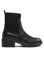 Botki damskie - Tommy Hilfiger Botki FW0FW07227 Czarny - miniaturka - grafika 1